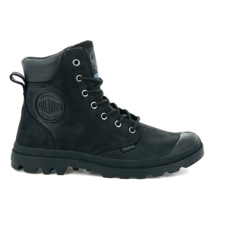 Dámské Boty Palladium Pampa Cuff WP LUX Černé | CZ GHU-41F